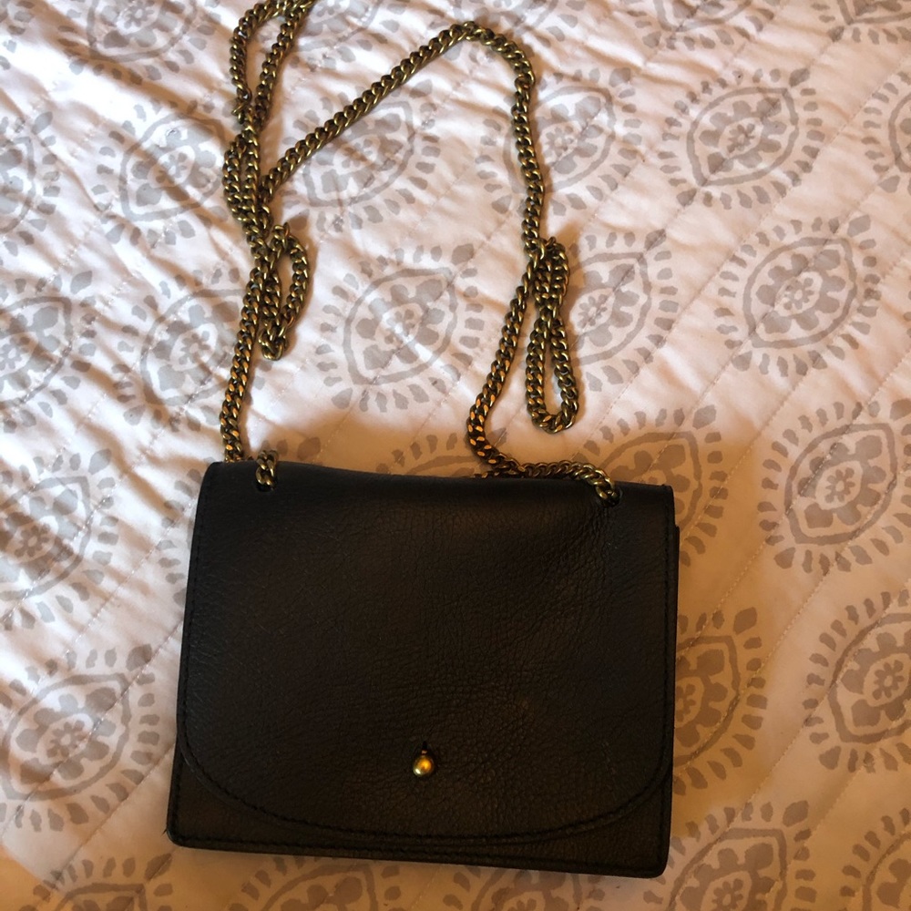 Madewell Black chain crossbody bag